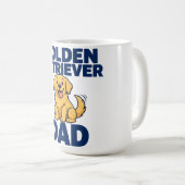 Golden Retriever Vader Mok (Voorkant rechts)