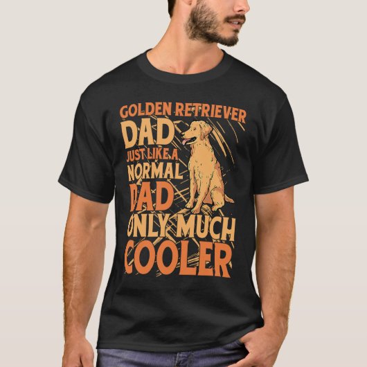 Golden Retriever vader net als een normale vader a T-shirt (Voorkant)