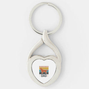 Golden Retriever Vader Vintage Hondenliefhebber Ve Sleutelhanger