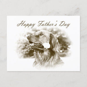 Golden Retriever Vaderdag briefkaart