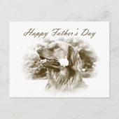 Golden Retriever Vaderdag briefkaart (Voorkant)