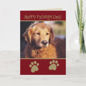 Golden Retriever Vaderdag Kaart (Voorkant)