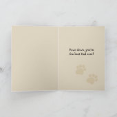 Golden Retriever Vaderdag Kaart (Binnen)