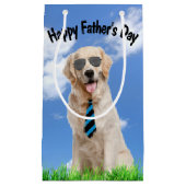 Golden Retriever Vaderdag Klein Cadeauzakje (Voorkant)
