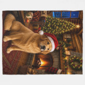 Golden Retriever Vakantie  Fleece Deken (Voorkant (Horizontaal))