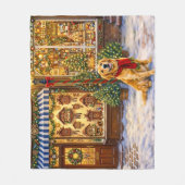 Golden Retriever Vakantie  Fleece Deken (Voorkant)