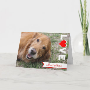 Golden Retriever Valentijn Kaart