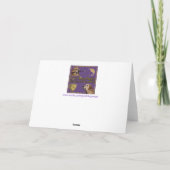 Golden Retriever Valentijn Sharing Spaghetti Kaart (Achterkant)