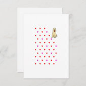 Golden Retriever Valentijnsdag Gift RSVP Kaartje (Voorkant / Achterkant)