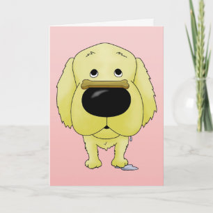 Golden Retriever Valentijnsdag Kaart