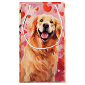 Golden Retriever Valentijnsdag Klein Cadeauzakje (Achterkant)