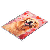 Golden Retriever Valentijnsdag Notitieboek (Linkerzijde)