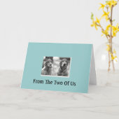 Golden retriever van 2 van ons de Kaart van de (Gele Bloem)