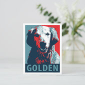 Golden Retriever van Hope Dogs Briefkaart (Staand voorkant)
