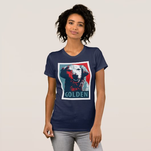 Golden Retriever van Hope Dogs T-shirt (Voorkant volledig)