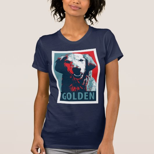 Golden Retriever van Hope Dogs T-shirt (Voorkant)