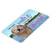 Golden Retriever verandert de wereld Magneet (Linkerzijde)