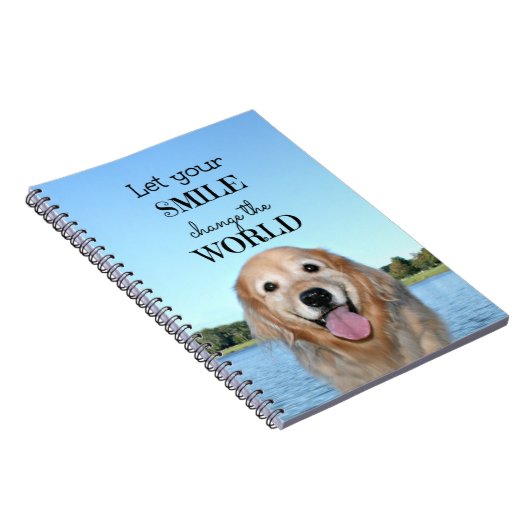 Golden Retriever verandert de wereld Notitieboek (Rechterzijde)
