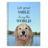 Golden Retriever verandert de wereld Notitieboek (Voorkant)