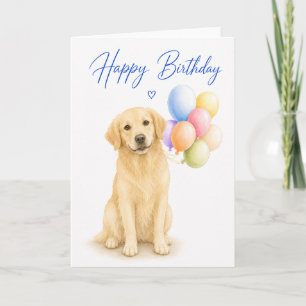 Golden Retriever Verjaardag Kaart
