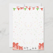 Golden Retriever verjaardagsuitnodiging Kaart (Achterkant)