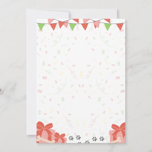 Golden Retriever verjaardagsuitnodiging Kaart (Achterkant)