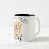 Golden Retriever vibes Schattigee Funny Coffee Mok (Voorkant rechts)