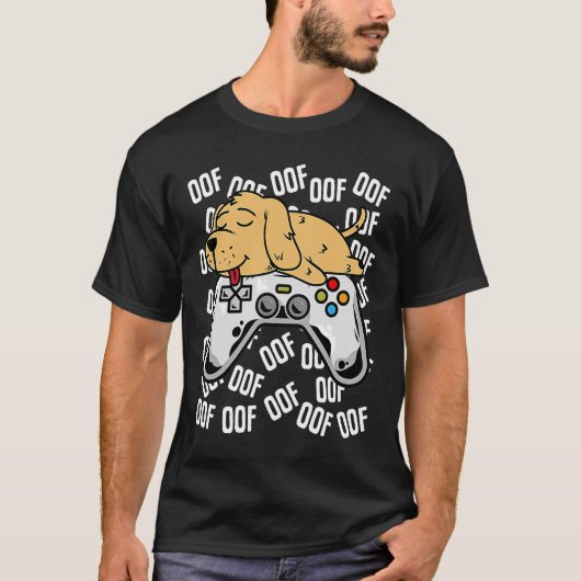 Golden Retriever Video Game Noob van Kinder jongen T-shirt (Voorkant)