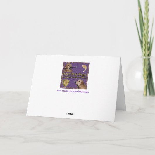 Golden Retriever Vierde juli Barbecue Kaart (Achterkant)