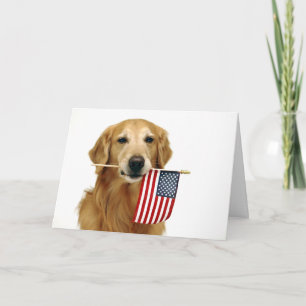 Golden retriever vierde van Juli Kaart
