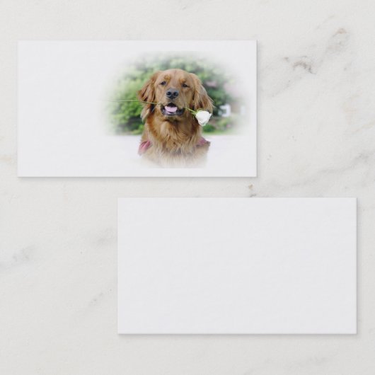 Golden Retriever visitekaartje (Voorkant / Achterkant)