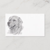 GOLDEN RETRIEVER VISITEKAARTJE (Achterkant)