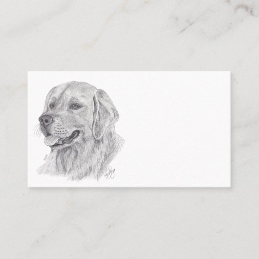 GOLDEN RETRIEVER VISITEKAARTJE (Voorkant)