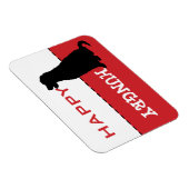 Golden Retriever voedt me Hongaars Magnet Sign Magneet (Rechterzijde)