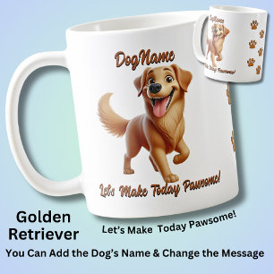 Golden Retriever, voeg de naam van de hond toe, ve Koffiemok