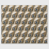 Golden Retriever vol ongeloof Cadeaupapier (Vlak)