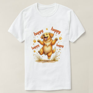 Golden Retriever voor Happy Golden Retriever T-shirt