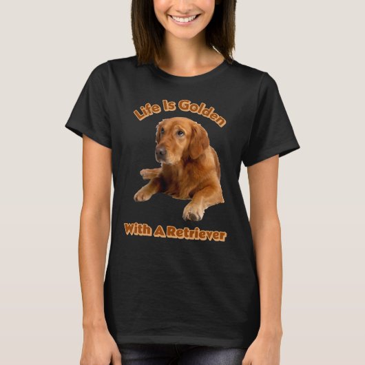 Golden Retriever voor mannen en jongeren T-shirt (Voorkant)
