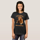 Golden Retriever voor mannen en jongeren T-shirt (Voorkant volledig)