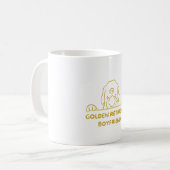 golden retriever-vriend koffiemok (Voorkant links)