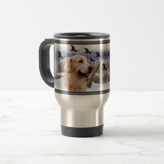 GOLDEN RETRIEVER W PLEASANTS REVEL MUG REISBEKER (Voorkant links)
