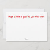 Golden Retriever wachten op Santa Flat Christmas Feestdagenkaart (Achterkant)