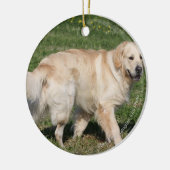 Golden Retriever Walking Keramisch Ornament (Links)