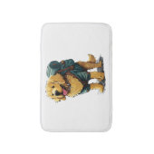 Golden Retriever Wandelen en kamperen Badmat (Voorkant Verticaal)