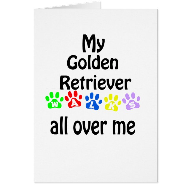 Golden Retriever wandelingen Ontwerp (Voorkant)