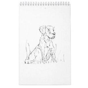 Golden Retriever Wandkalender, Cadeau voor Hondenl Kalender
