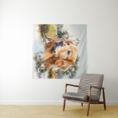 Golden Retriever Wandkleed (In Situ (horizontaal))