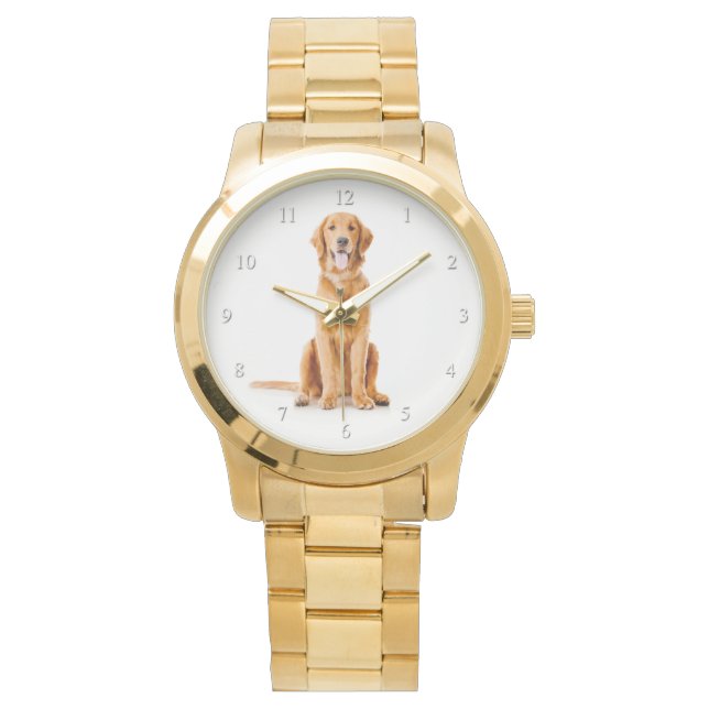 Golden Retriever Watch Horloge (Voorkant)
