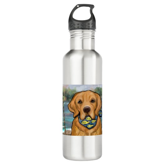 Golden Retriever Waterfles (Voorkant)