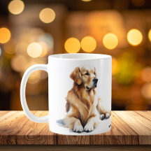 Golden Retriever Waterverf Ai